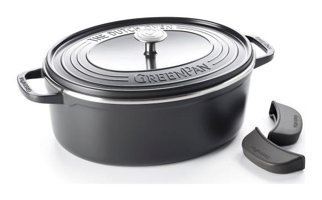 Greenpan Çelik Kapaklı Granit 25 cm Derin Tencere