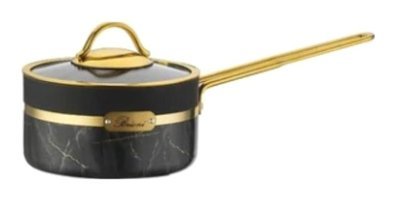 Brioni Selection SLS-137 Cam Kapaklı Granit 16 cm Derin Sos Tencere