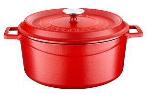 Lava Spring Döküm 28 cm Derin Tencere Kırmızı