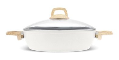 Karaca X Refika Birgül Swiss Crystal Cam Kapaklı Granit 26 cm Karnıyarık Tencere