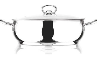 Cooker Lara Cam Kapaklı Çelik 28 cm Karnıyarık Tencere