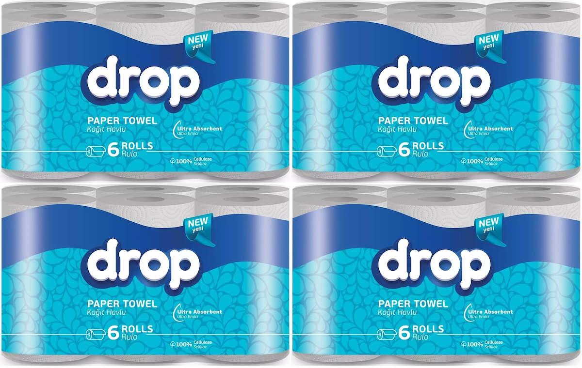 Drop 2 Katlı 24'lü Rulo Kağıt Havlu