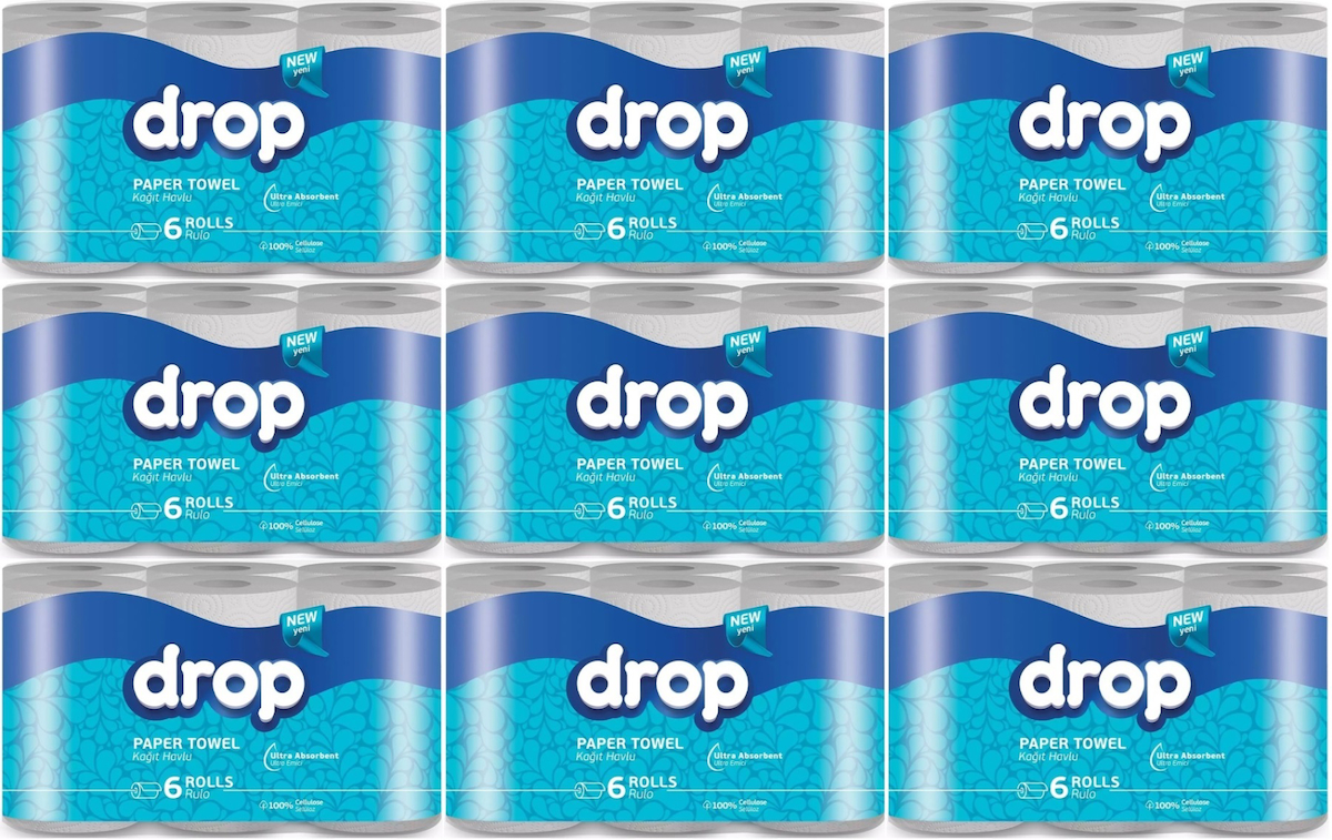 Drop 2 Katlı 54'lü Rulo Kağıt Havlu