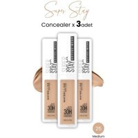 Maybelline Superstay Active Wear 25 Göz Altı ve Yüz Likit Fırça Kapatıcı 3 Adet