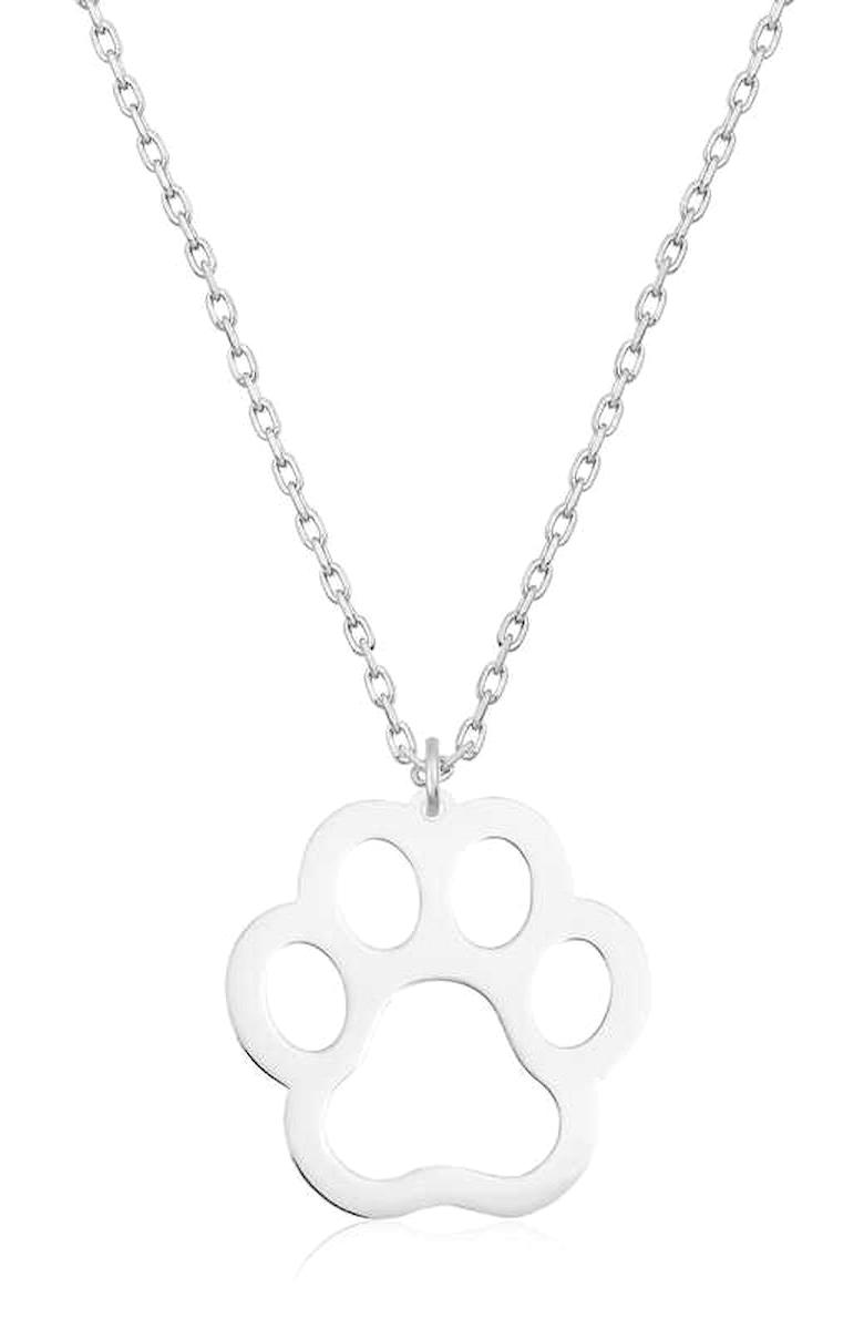 Lucky Life Köpek Patisi 925 Ayar Kararmayan Forse Zincir Kadın Gümüş Kolye 45 cm