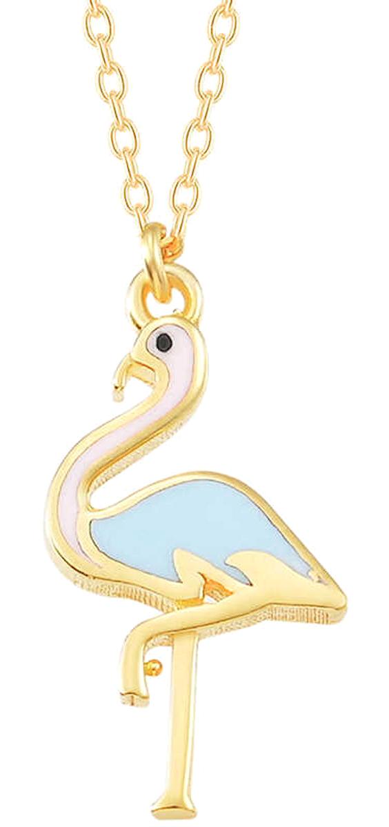 Lucky Life Flamingo 925 Ayar Kararmayan Halat Zincir Kadın Gümüş Kolye 45 cm