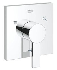 Grohe Allure Krom Kaplama Aç Kapa Ankastre Kare Banyo Bataryası Gümüş