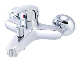 Poli Pl054 Krom Çift Delikli Aç Kapa Yarı Ankastre Kare Banyo Bataryası Gümüş
