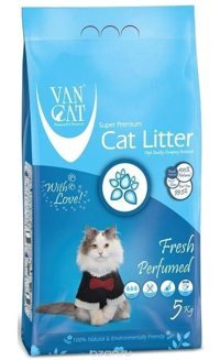 Vancat Fresh Kokulu Topaklanan İnce Taneli Bentonit Kedi Kumu 5 kg