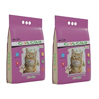 Cat City Lavanta Kokulu Topaklanan İnce Taneli Bentonit Kedi Kumu 2x10 lt