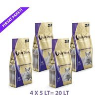 Pure Paws Lavanta Kokulu Topaklanan İnce Taneli Bentonit Kedi Kumu 4x5 lt