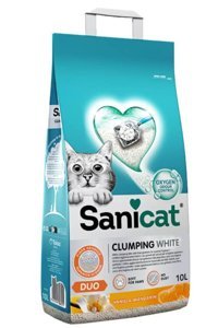 Sanicat Narenciye Kokulu Topaklanan İnce Taneli Bentonit Kedi Kumu 10 lt