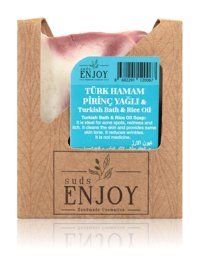 Enjoy Doğal Türk Hamam & Pirinç El Yapımı Pirinç Katı Sabun 100 gr