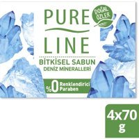 Pure Line Bitkisel Deniz Mineralleri Katı Sabun 4x70 gr