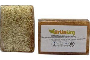 Ürünüm Şifalı Bitkiler Argan-Gliserinli-Kabak Lifli Katı Sabun 100 gr