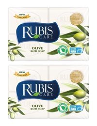 Rubis Doğal Beyaz Katı Sabun 4x200 gr