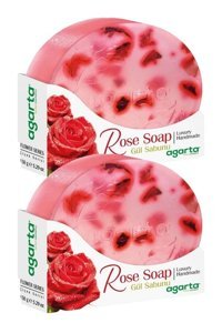 Agarta Doğal Gül Katı Sabun 2x150 gr
