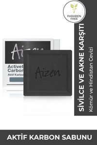 Aizen Akne Karşıtı Aktif Karbon Katı Sabun 150 gr
