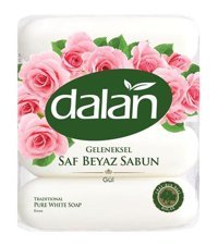 Dalan Beyaz Gül Katı Sabun 4x70 gr