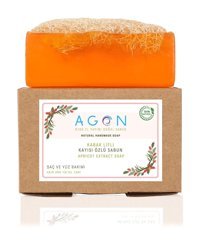 Agon El Yapımı Doğal Kabak Lifli-Kayısı Katı Sabun 120 gr