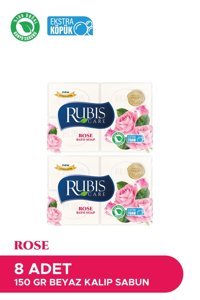 Rubis Doğal Gül Katı Sabun 8x150 gr