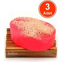 Kaldeon Doğal El Yapımı Gül-Kabak Lifli Katı Sabun 3x120 gr