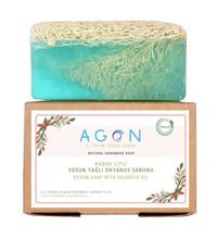 Agon El Yapımı Doğal Kabak Lifli-Okyanus-Yosun Katı Sabun 120 gr