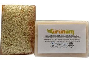 Ürünüm Şifalı Bitkiler Kabak Lifli-Keçi Sütlü-Portakal Katı Sabun 100 gr