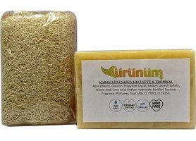 Ürünüm Şifalı Bitkiler Kabak Lifli-Keçi Sütlü-Tropikal Katı Sabun 100 gr