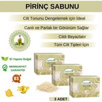 Organicsun Beyazlatıcı Etkili Pirinç Katı Sabun 3x140 gr