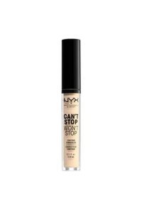 Nyx Stop Won'T Stop Pale Göz Altı ve Yüz Likit Fırça Kapatıcı