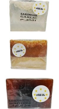 Monsieur Premiere Bal Petekli-Keçi Sütlü Ballı-Sarımsak Katı Sabun 3x120 gr