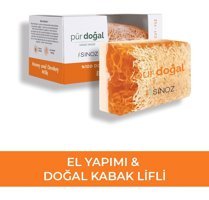 Sinoz Doğal Kabak Lifli Ballı-Kabak Lifli Katı Sabun 130 gr