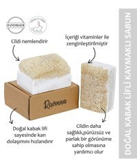 Ravenna Doğal Kabak Lifli Kabak Lifli Katı Sabun 130 gr