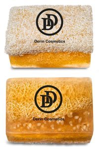 Derin Cosmetics Doğal Kabak Lifli Kabak Lifli-Pirinç Katı Sabun 135 gr