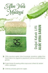 Rise & Shine Doğal Kabak Lifli Aloe Vera-Kabak Lifli Katı Sabun 130 gr