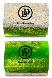 Derin Cosmetics Doğal Kabak Lifli Aloe Vera-Kabak Lifli Katı Sabun 135 gr