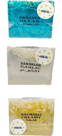 Monsieur Premiere Kaymak-Okyanus-Sarımsak Katı Sabun 3x120 gr
