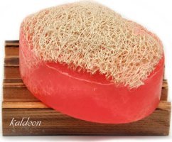 Kaldeon Doğal El Yapımı Frambuaz-Kabak Lifli Katı Sabun 120 gr