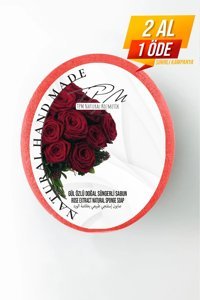 Natural Doğal Güllü Katı Sabun 150 gr