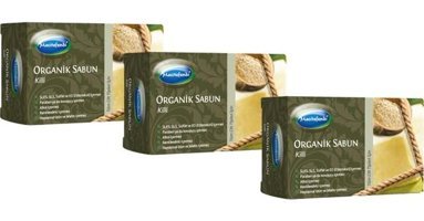 Mecitefendi Organik Kil Katı Sabun 3x125 gr