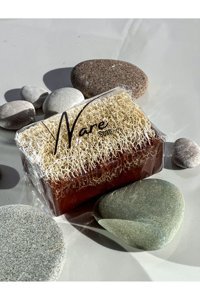 Nare Soap Doğal Kabak Lifli Kabak Lifli-Keçi Sütlü Katı Sabun 120 gr