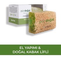 Sinoz Doğal Kabak Lifli Kabak Lifli Katı Sabun 130 gr