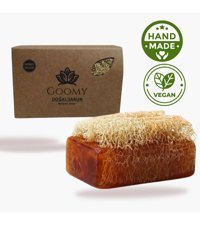 Goomy Doğal Kabak Lifli Organik Bal-Kabak Lifli Katı Sabun 120 gr