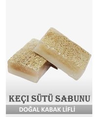 Lisinya Doğal Kabak Lifli Kabak Lifli-Keçi Sütü Katı Sabun 125 gr