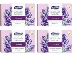 Aqualin Lavanta Katı Sabun 4x100 gr