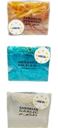 Monsieur Premiere Okyanus-Sarımsak-Zerdeçal Katı Sabun 3x120 gr