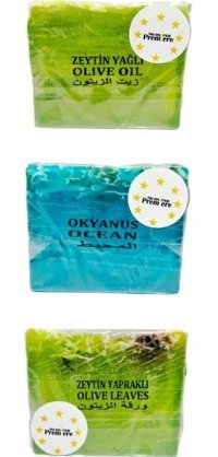 Monsieur Premiere Okyanus-Zeytinyağlı-Zeytin Yapraklı Katı Sabun 3x120 gr