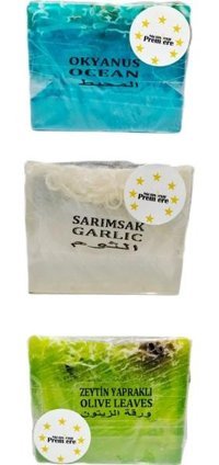 Monsieur Premiere Okyanus-Sarımsak-Zeytin Yapraklı Katı Sabun 3x120 gr