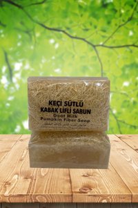Nursima Doğal Kabak Lifli Kabak Lifli-Keçi Sütlü Katı Sabun 100 gr